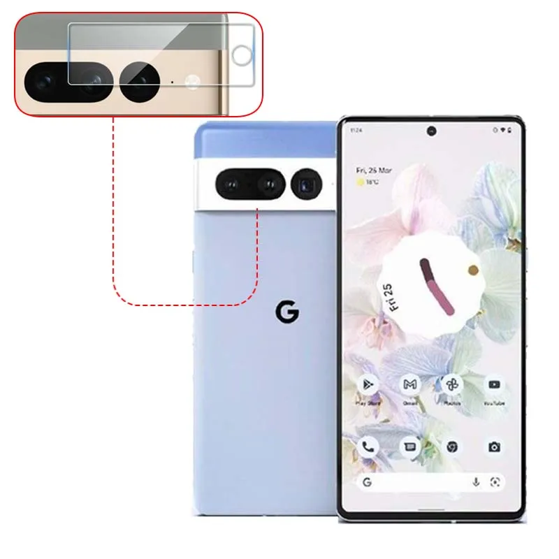 Camera Lens Protective Glass For Google Pixel 7 Pro 5G 9D Curved Tempered Glass Google Pixel 6A 6 Pro Screen Protector Film