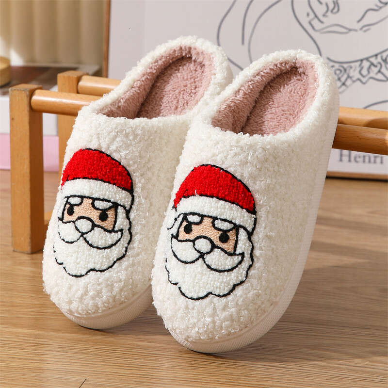 Winter Women Fluffy Slippers Men Indoor or Couples Cute Warm Quiet Slides Adults House Lattice Plush Flip ps