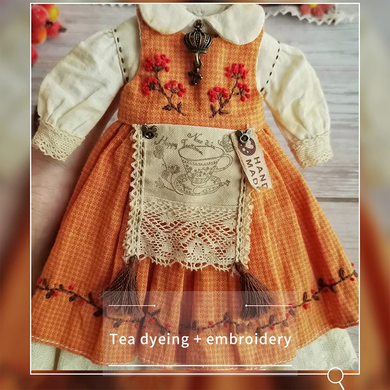 Doll Blythe YESTARY BJD Accessories Clothes For 1/6 ob11 OB24 Vintage Dolls Clothes DIY Material Pack Cute BJD Dolls Girls Gifts smile