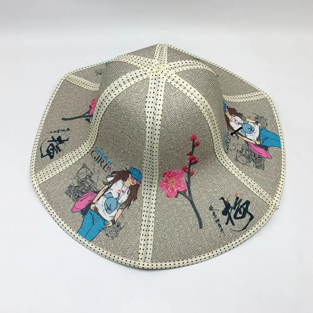 Big Visors Foldable Women Wide Brim Anti-Uv Sun Hat Fisherman Cap Straw ddmysmile Hat Beach Cap Smile