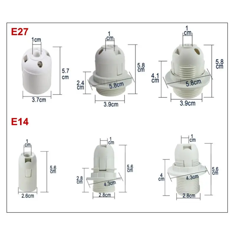 E27 220V 110v E14 M10 socket led Light Bulb Lamp base cap head power Holder electric Pendant Socket Screw Lamp shade Converter P smile