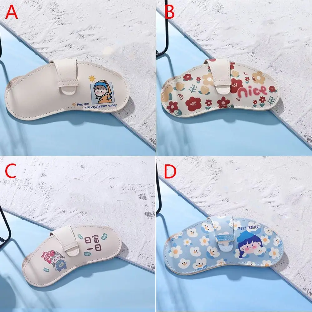 Creative Anti Pressure PU Leather Printed Glasses Bag Protective Cover Storage Bag Glasses Case Spectacle Case