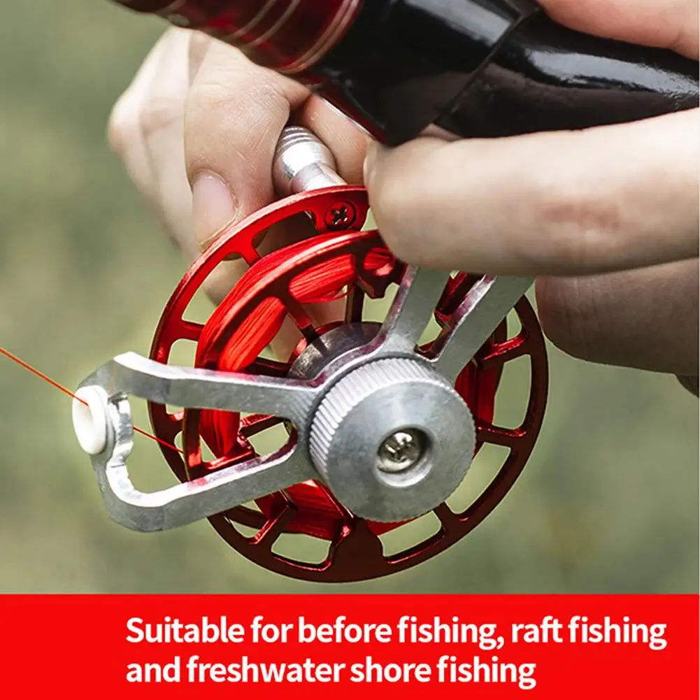 Fishing Portable Raft Mini Reel Ultralight High-strength All Metal Hollow Fishing Tackle Accessories smile