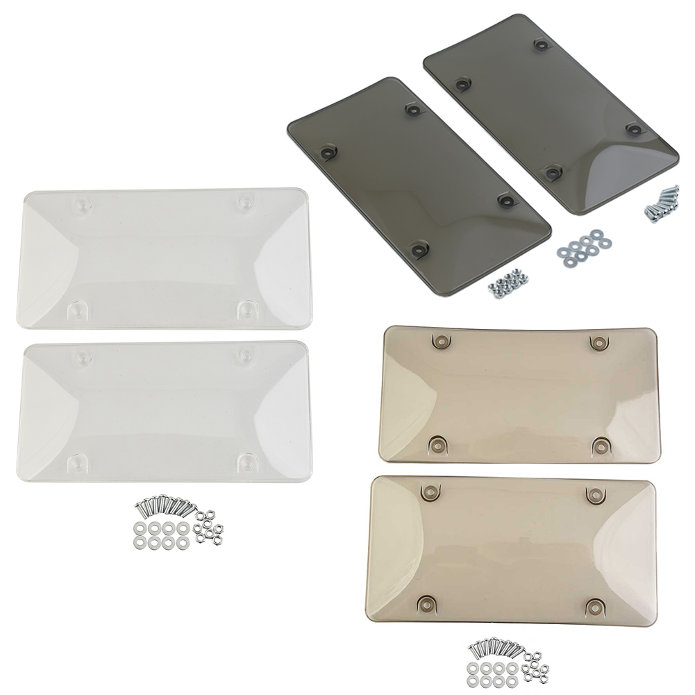 Cap License Plate Cover 310*160mm Anti Speed Camera Light Plastic Red Reflect Reflective Stopper US Vehicles 2x