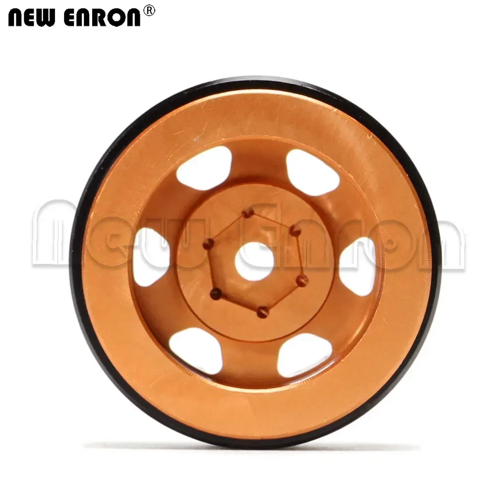 ENRON 1.0" NEW 4PCS Metal Beadlock CNC Micro Wheel Rim Hub 30MM for RC Crawler CAR 1/24 Axial SCX24 90081 AXI00001 mini crawler smile 1.0"