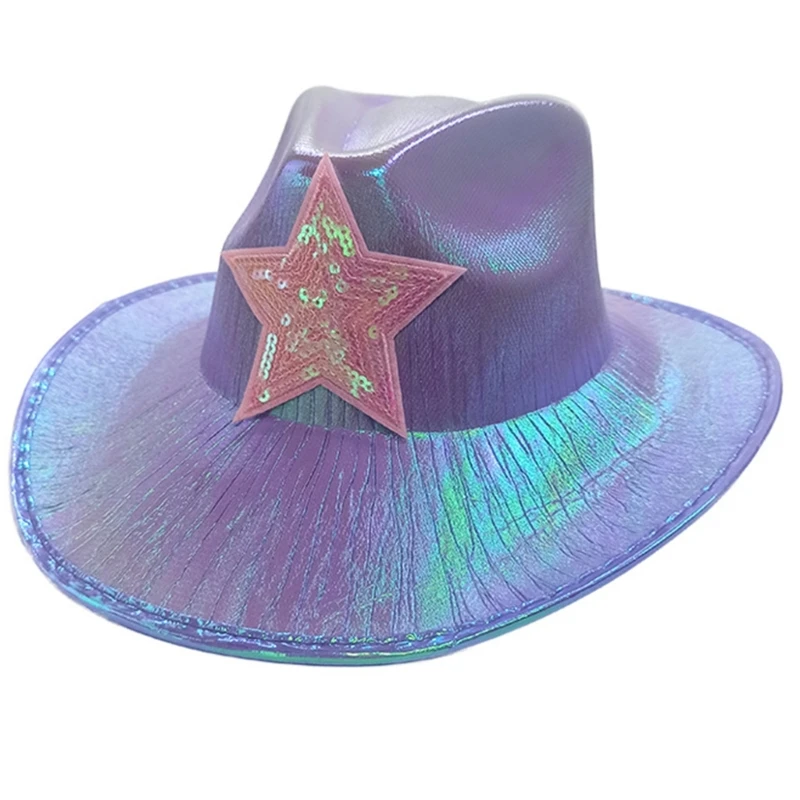 Western Hat M2ea Glittering Top Hat Jazz Hat Holiday Headwear Clothing ddmysmile Accessories Cosplay Props Costume Birthday Party Hat Smile