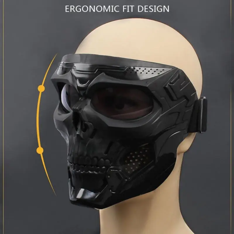 Mask Helmet Skull Horror Harley Goggles Mask Motorcycle Riding Goggles ddmysmile Helmet Off Road Motorcycle Goggles Sports Smile