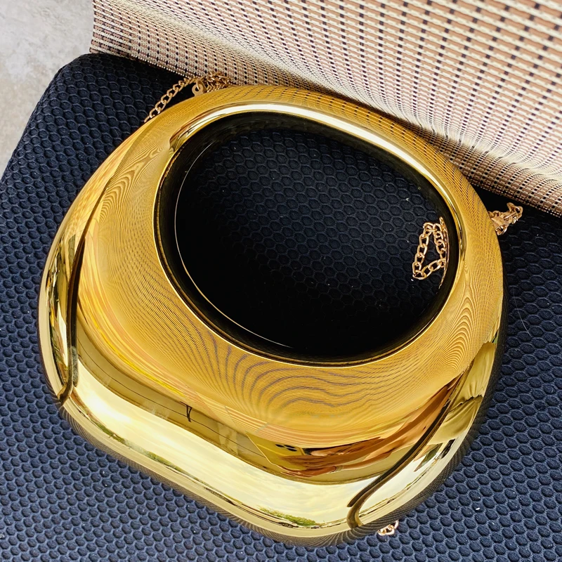 For Bags Ladies Evening Women Designer Handbags And Purses 2023 New In Acrylic Rainbow Chain Shoulder Messenger Half Moon smile