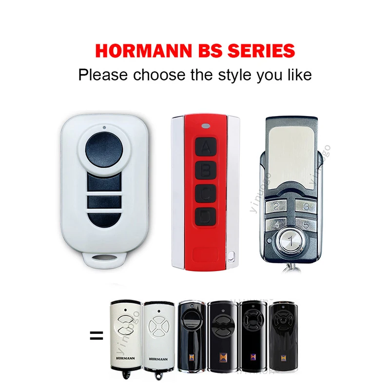 HORMANN Bisecure HSE4 new 2025 HSE2 HSE1 HSS4 HSP4 HSD2 HS1 HS4 HS5 868 BS Garage Door Opener / Gate Remote Control Duplicator New 868MHz