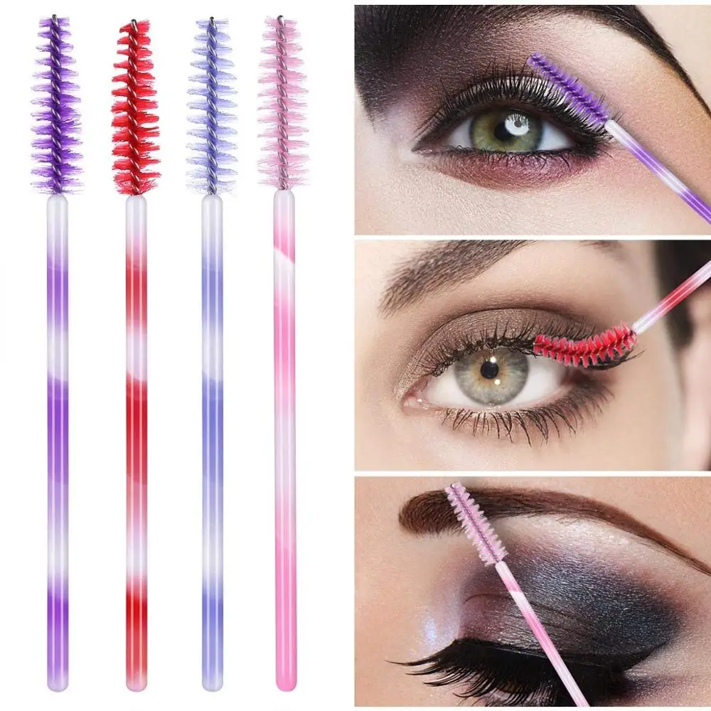 Brushes Mascara 300pcs Disposable Bendable Mascara Wands with Soft Hair Eye Lash Brushes/Eyebrow Applicator Makeup Brush Kit smile /Eyebrow