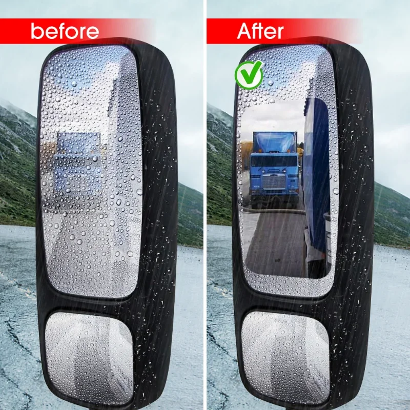 new Car Rainproof Film Anti-fog Cars Truck Rear View Mirror 2025 Transparent Film Anti-rain Waterproof Film Car Sticker Accessories