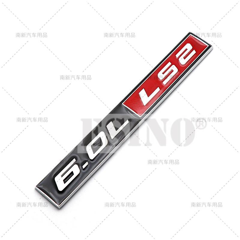 Car Styling 3D Metal Chrome Zinc Alloy Adhensive Emblem 5.0L 5.7L 6.0L 6.8L LS1 LS2 LS3 LS6 V8 Body Trunk Fender Badge Accessory