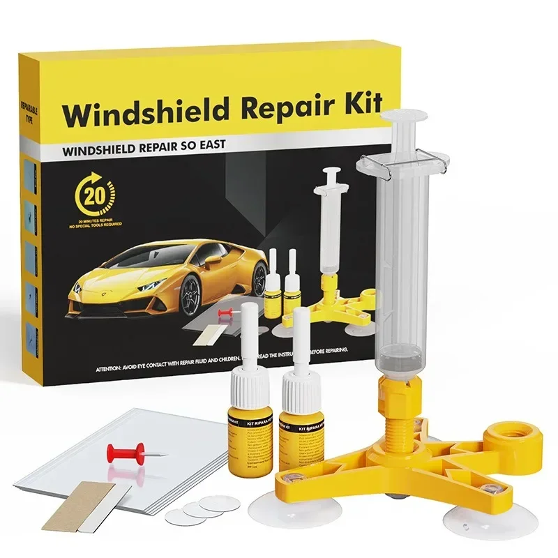 Car Windscreen Crack Repairs Kit DIY Window Quick Fix Repair Tool Glue for Glass Car Glass Scratch Crack Repair Accessories