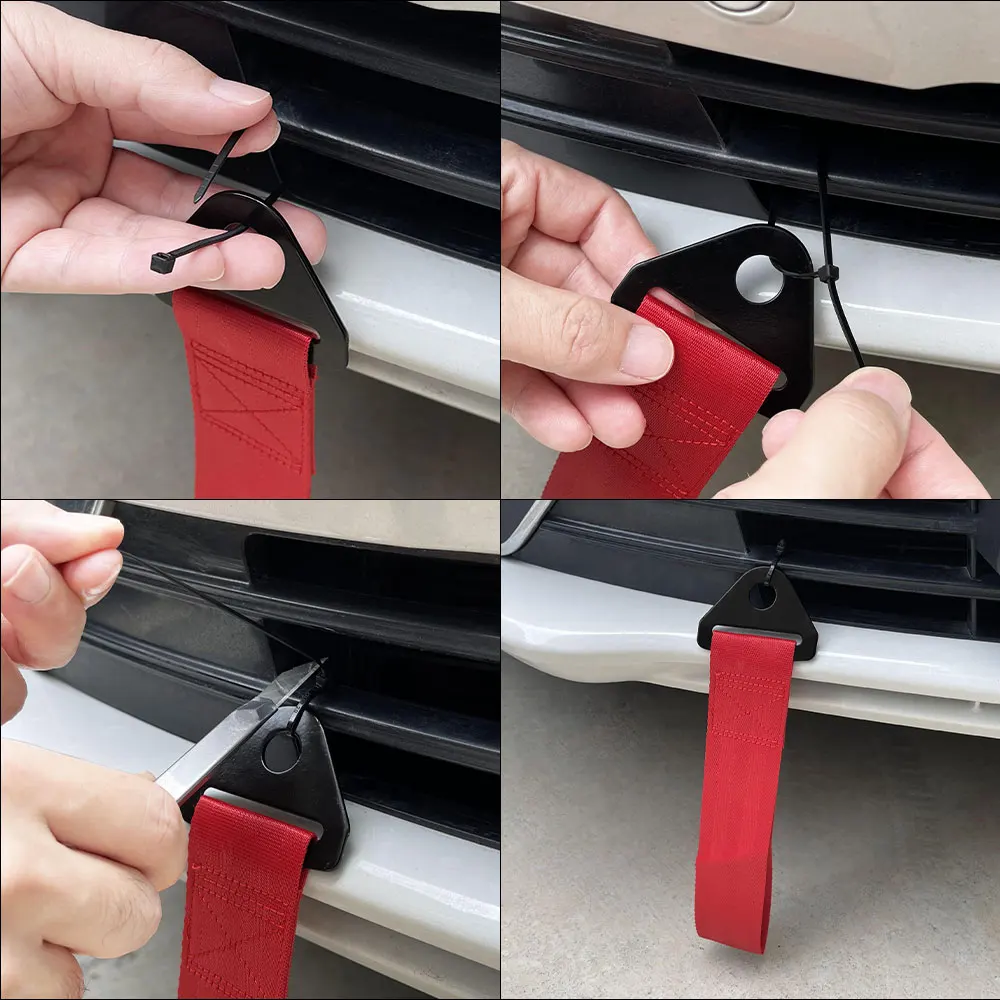 Car Decorative Towing Ropes Auto Accessories For Subaru Forester XV Outback Legacy WRX Tribeca Levorg BRZ Crosstrek Exiga Ascent