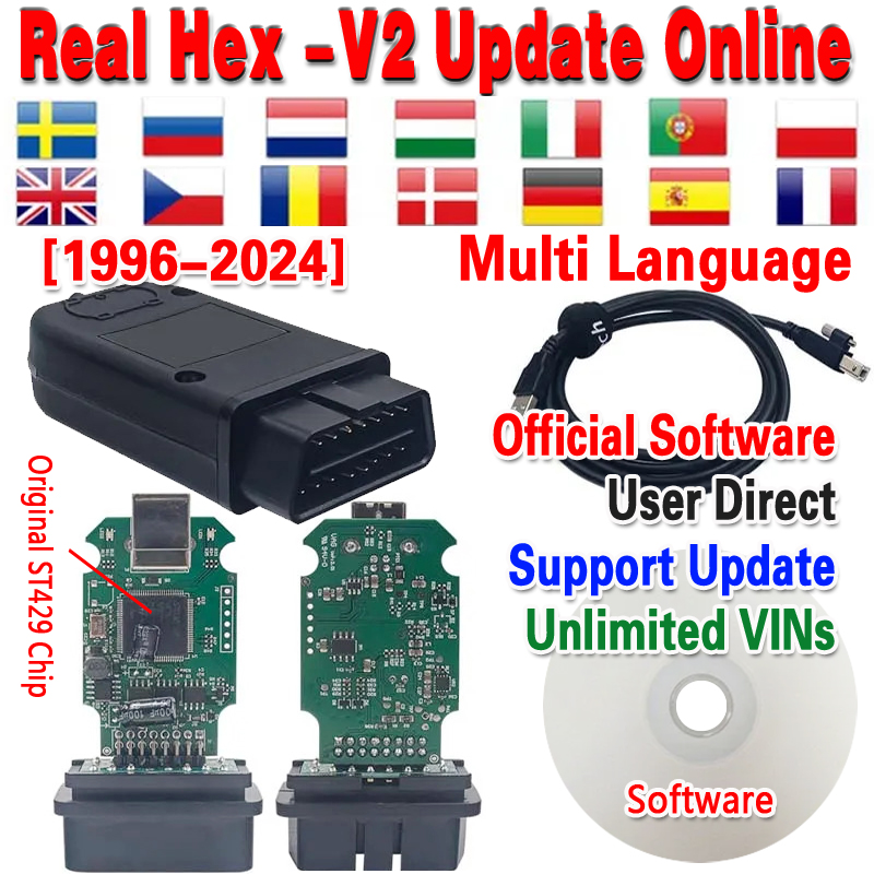 Best HEX V2 STM32F429 VGT6 V23.11 Latest Online Update STM32F405 Support Many Languages Unlimited Tokens Most Stable With Logo