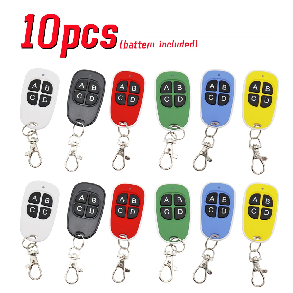 10pcs Remote Control 433mhz new Car Key Garage Door Gate Opener 2025 Controller Duplicator Clone Cloning Code