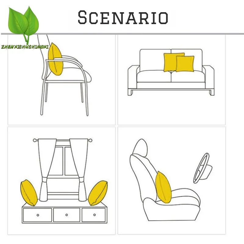 Soft Cushions Cover Super Veet Pillowcase For Sofa Living Room Housse De Coussin 40x40 Decorative Pillows Nordic Home Decor smile