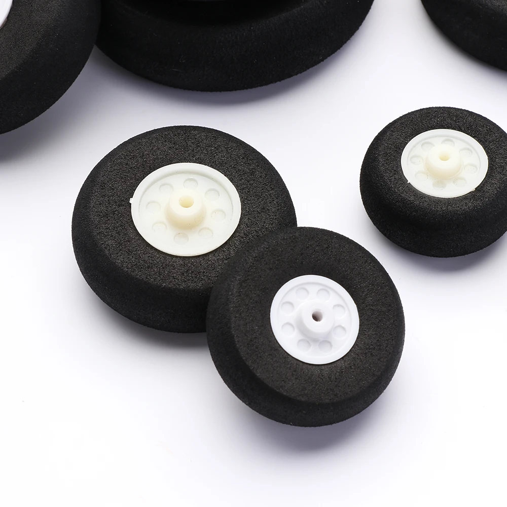 Parts Toy Kids Plane RC Airplane Replacement Tail Wheels 1" - 3"Inch EVA Sponge Wheel Hub Accessories DIY Aircraft Spare Parts smile 1"