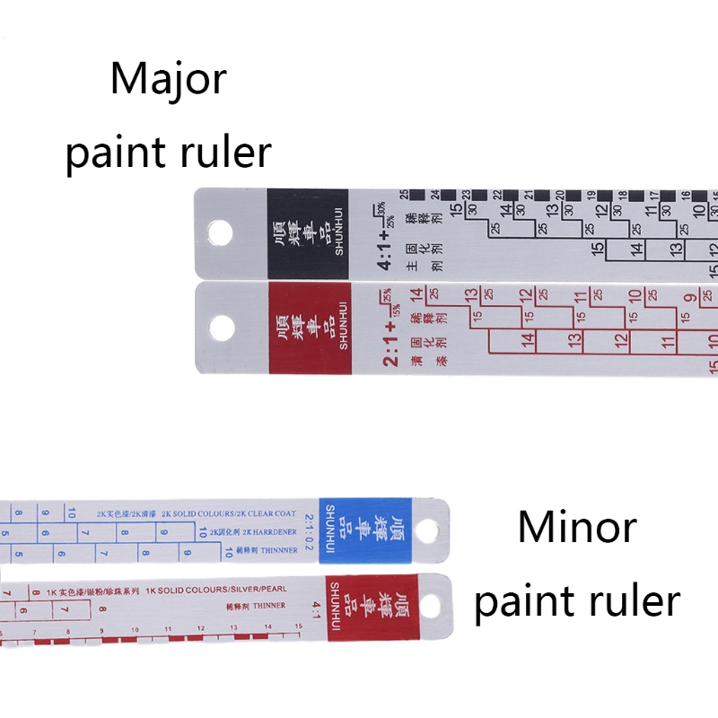 Standard Mixing Car Tool Paint Ruler Suitable For Cars Paint Ruler Ruler Paint Tool Black/Red Rulers Drop Shipping smile