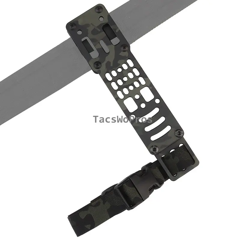 Hunting Modular Holster Adapter 3 Hole Adjustable Tactical Pistols Holsters Platform Drop Leg Band Quick Release Airsoft Adapter