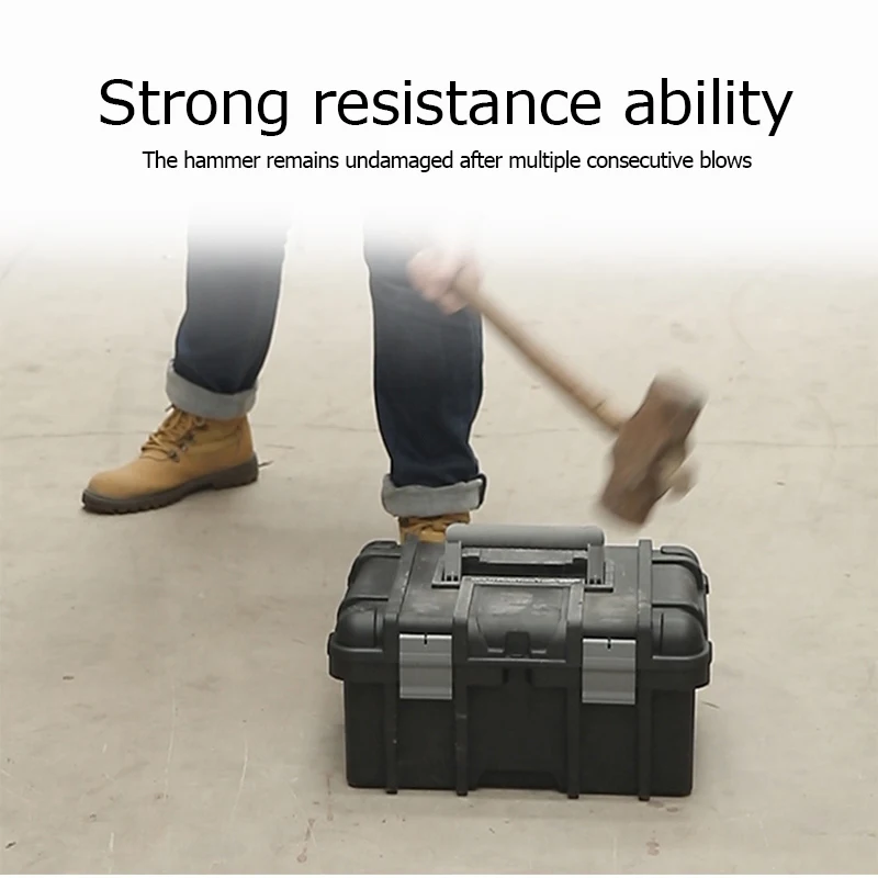 22/23 Inch ABS Plastic Toolbox Hard Case Portable Large Empty Suitcase for Tool Box Organizer Box Hardware Tool Organizer