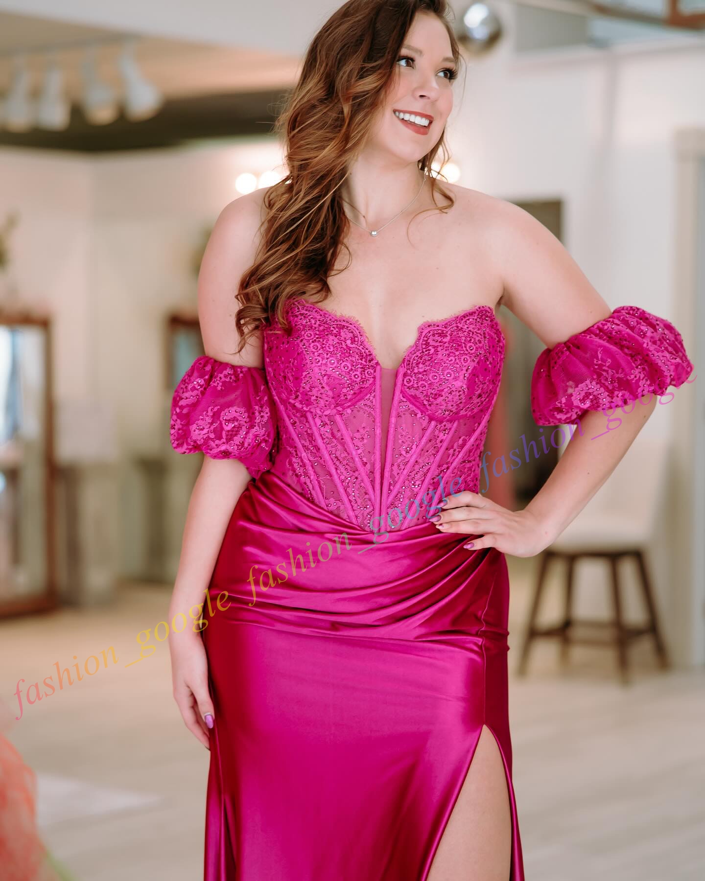 Stretch Satin Formal Party Dress Sweetheart Lace Basque Lady Pageant Prom Evening Event Special Occasion Hoco Gala Cocktail Red Carpet Runway Gown Pho