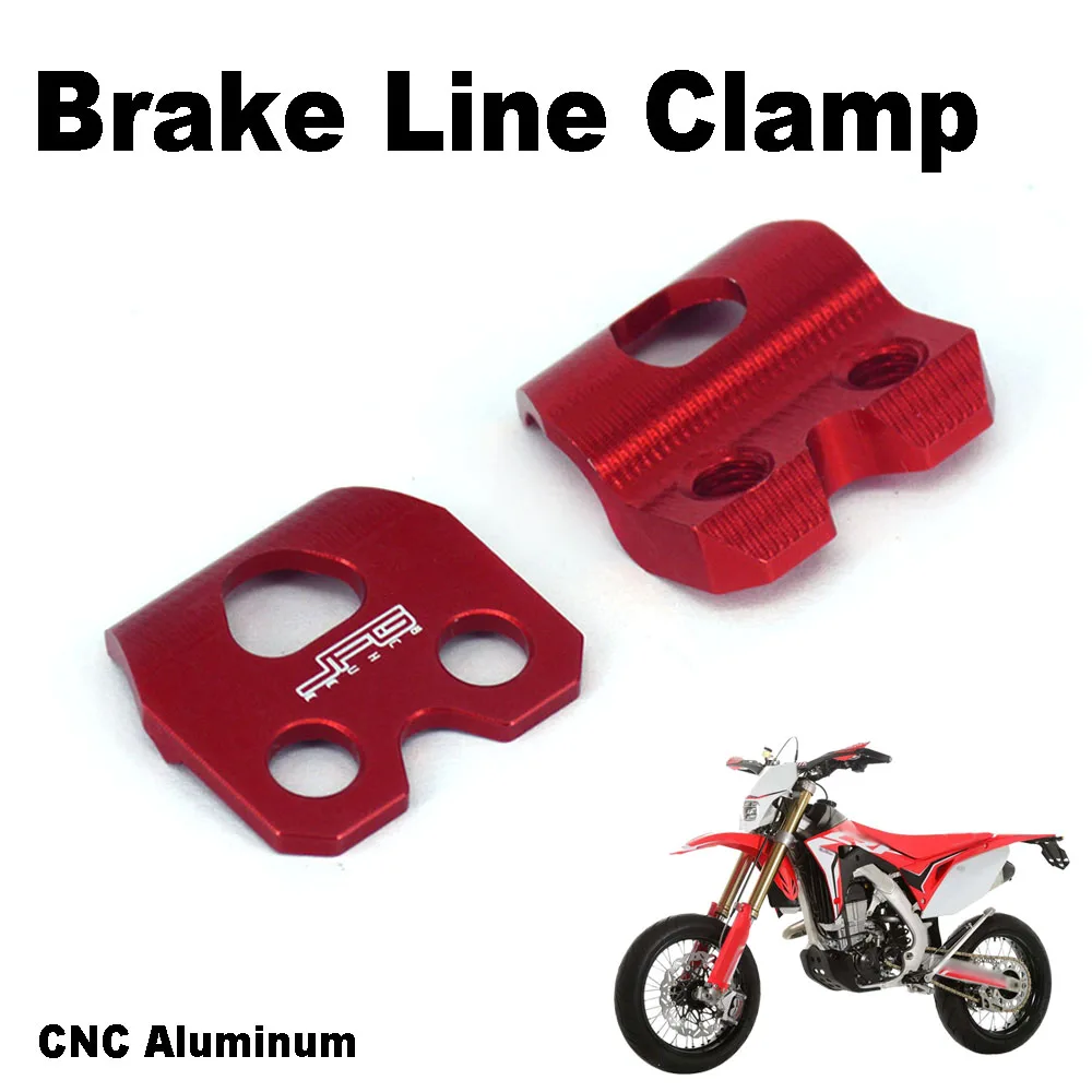 Motorcycle CNC Rear Front Brake Line Holder Hose For Honda XR250R 600R 250L CR80R 85R XR650L 400R VTR1000F CR VTR smile