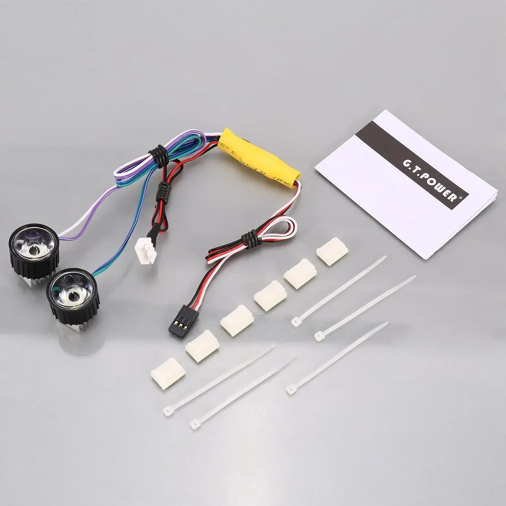 G.T.POWER High Power System Headlight Bright LED Light / Lamp for RC Car RC Crawler Airplane Boat Accessories