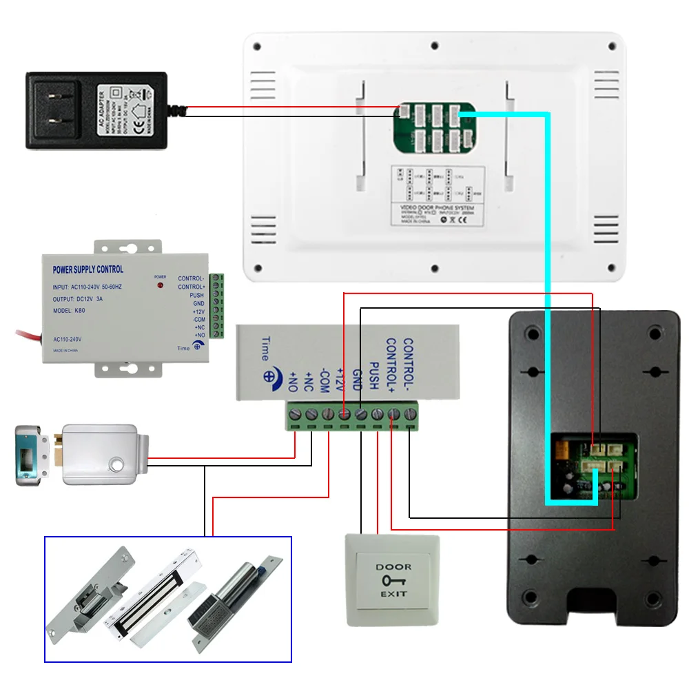 Smart Wifi 1080P Video Intercom for Home Touch Screen Interphone Residential Doorbell Apartment Waterproof Tuya Videophone
