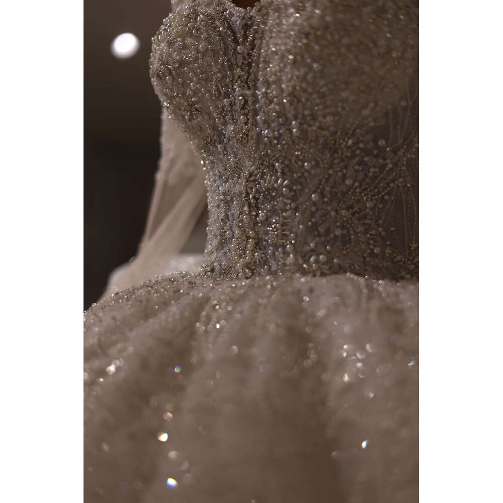 Said Sparkg Sharon Crystal Dubai Ball Gown Bride Dress For Women Real Photos Princess Arabic Wedding Gowns Rs012 S