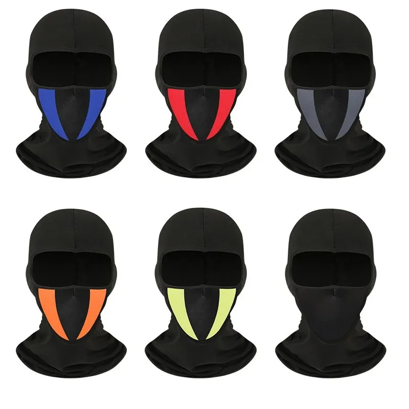 Full Breathable Balaclava Motorcycle ddmysmile Face Mask Motorbike Mask Motocross Helmet Hood Moto Riding Neck Face Hood Moto Accessories Smile