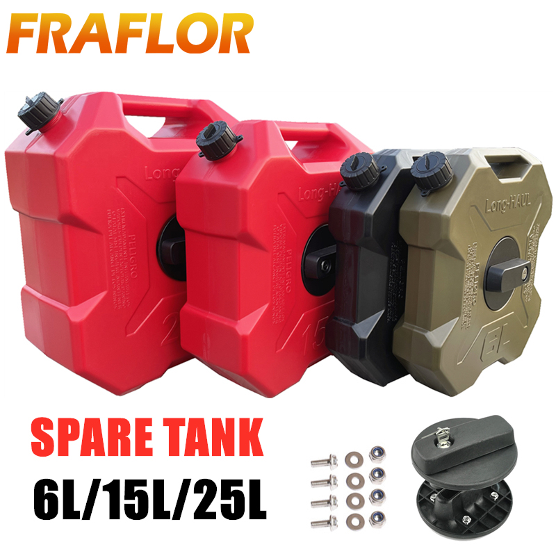 15 Liters ATV UTV Car Spare Fuel Tank 15L Gas Canister Jerry Cans Red Plastic Diesel Petrol Oil Containers Gasoline Motorcycle