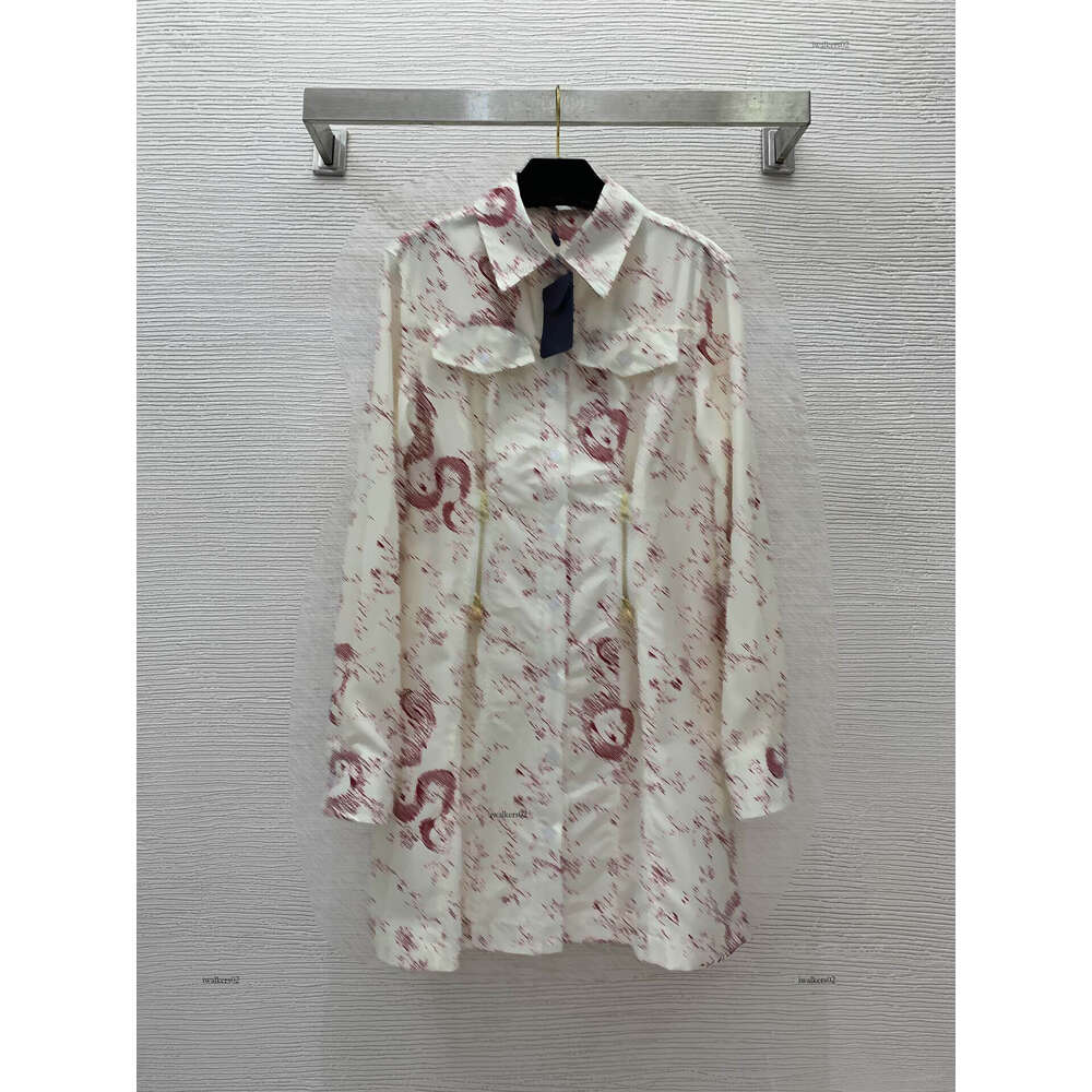 Women dress Designer skirt womens dresses Fashion brand dress logo long skirts short sleeves Dragon pattern printing spring dress Apr 08 L5KE