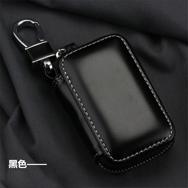 Light Men's Leather Multi-Functional Key Bag Waist Hanging Key Bag Large Capacity Car Key Bag Type ddmysmile General Purse Wholesale Smile