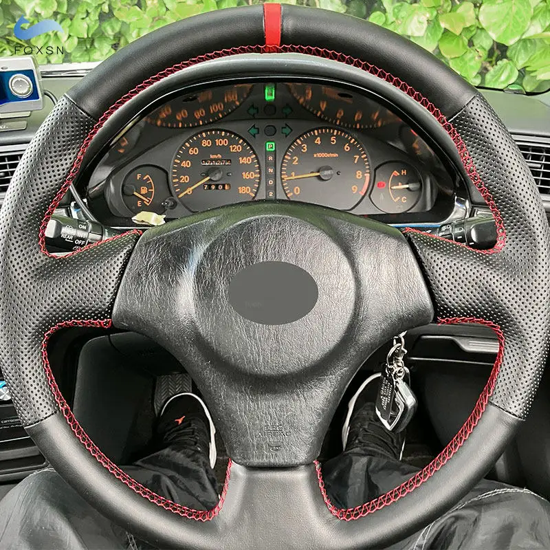 Car Accessories Steering Wheel Cover Leather Trim For Toyota Corolla 2025 (US) Matrix new 2003-2008 RAV4 Celica Lexus IS200 300 1999-2005