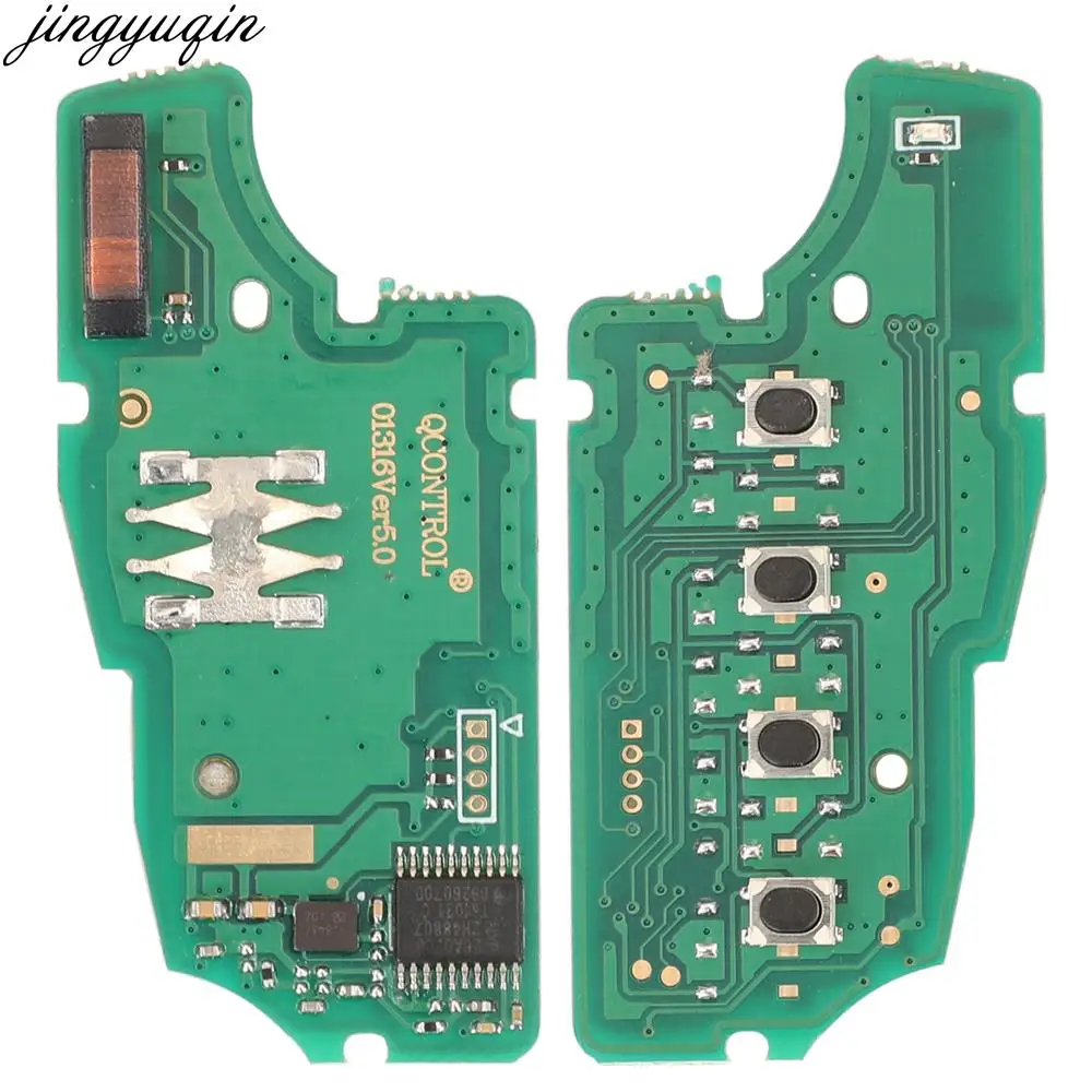 Car Jingyuqin Key Remote Alarm 315/433Mhz ID46 PCF7941 Chip For Mercedes Benz Smart Fortwo 453 Forfour 2015 2016 2017 OEM 4BS smile