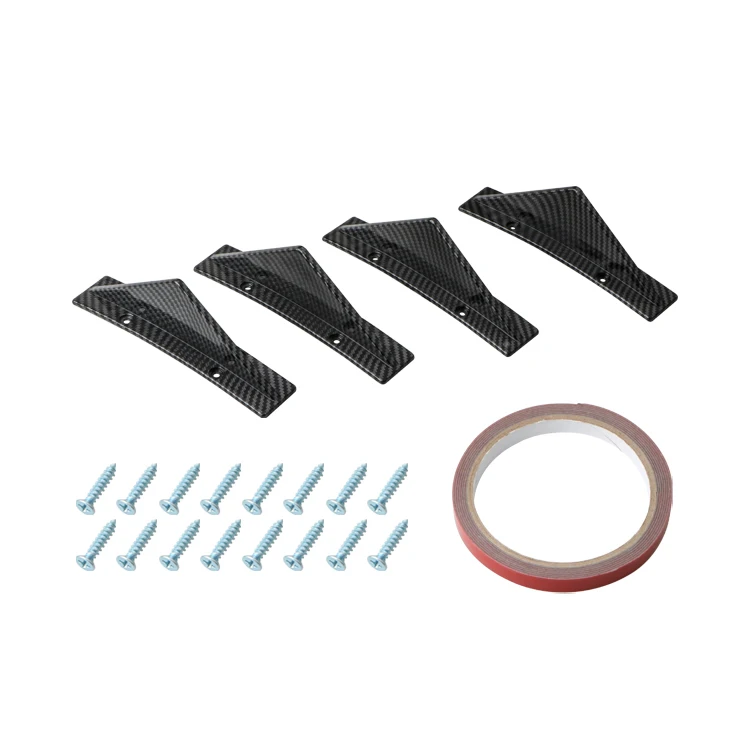 Bumper Universal Diffuser Rear Lip Splitter Canard Spoiler For VW GTI GOLF 5 6 7 T5 6 7 POLO Passat B5 B6 B7 B8 smile