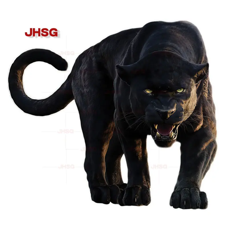 Mysterious Sticker JHSG Car Black Panther Beast Personality Self-Adhesive Paper Suitable for Various Vehicles Home Decor PVC smile