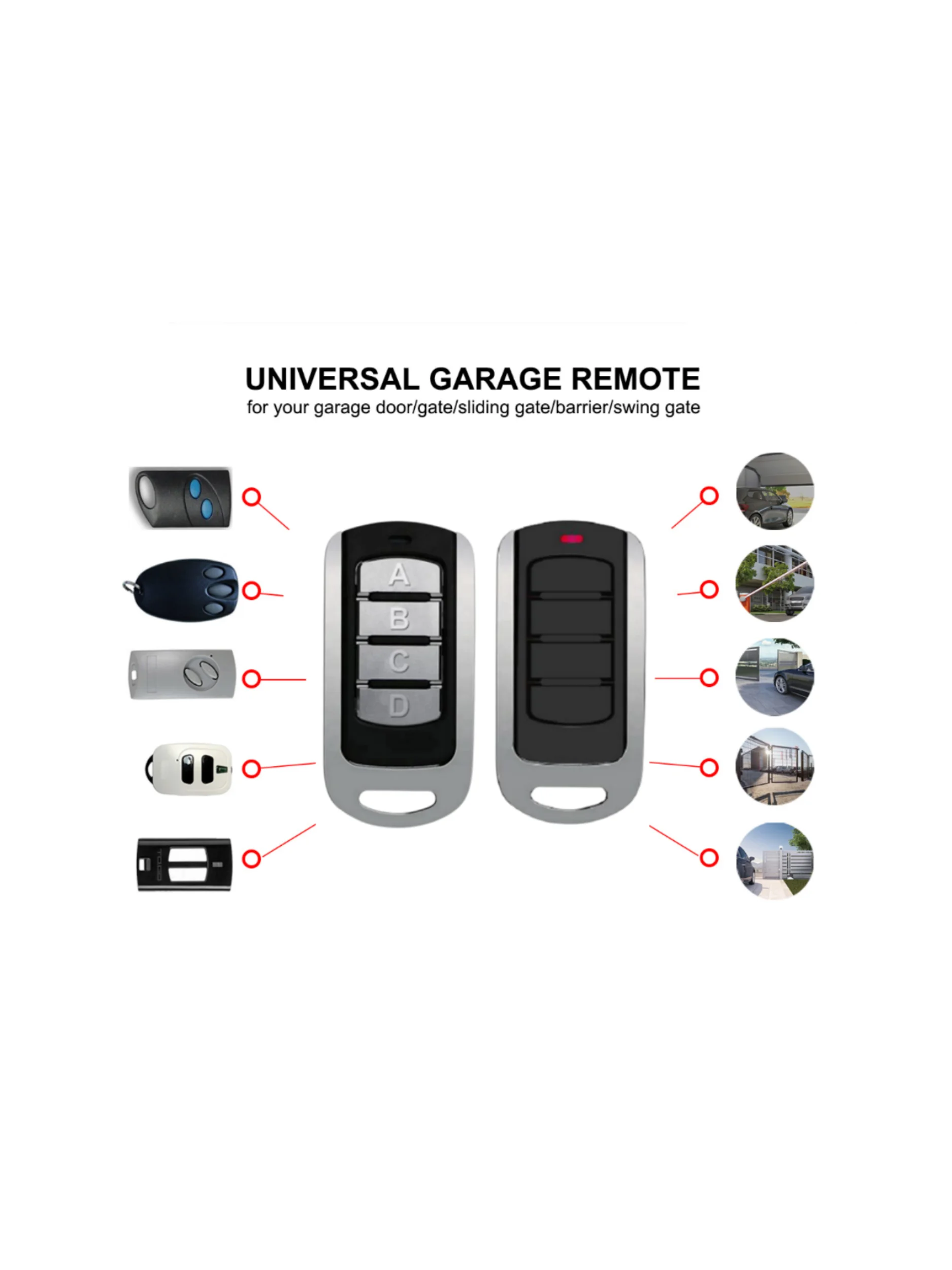 Universal 280-868MHz Multi Frequency clone Remote Control Auto Scan Frequency 433MHz 868MHz Fixed Code Rolling Code Remote smile