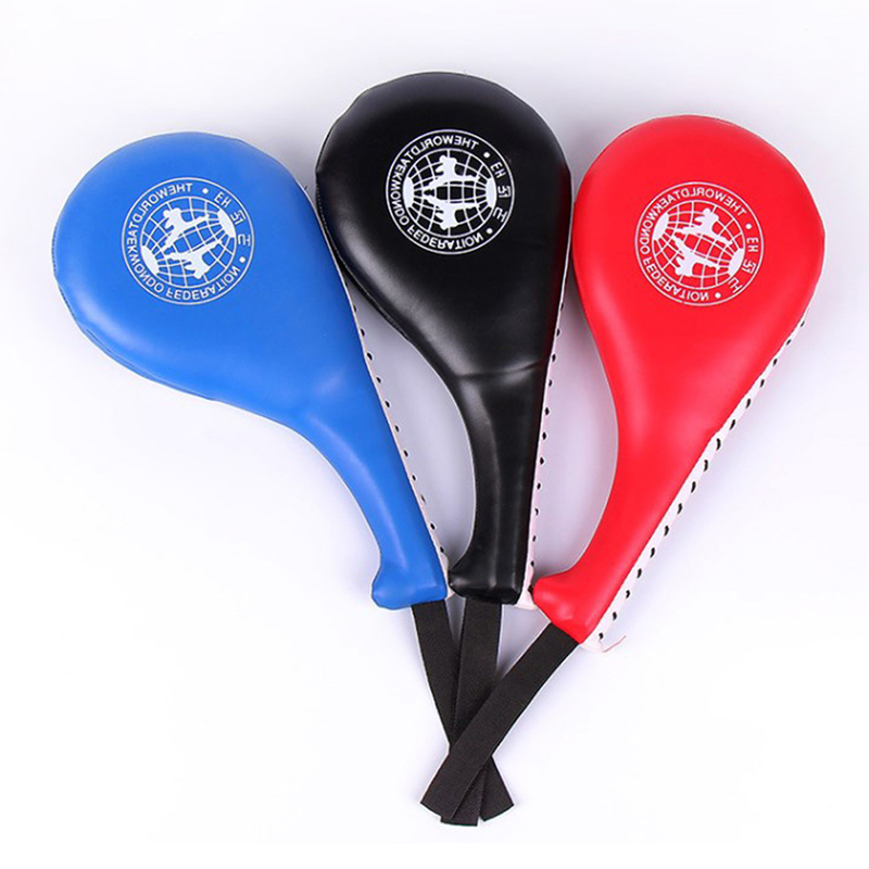 1PC Kids Training Practise Leather Hitting Children Taekwondo Kick Pad Target Karate Boxing Safety Equipment 19*39cm