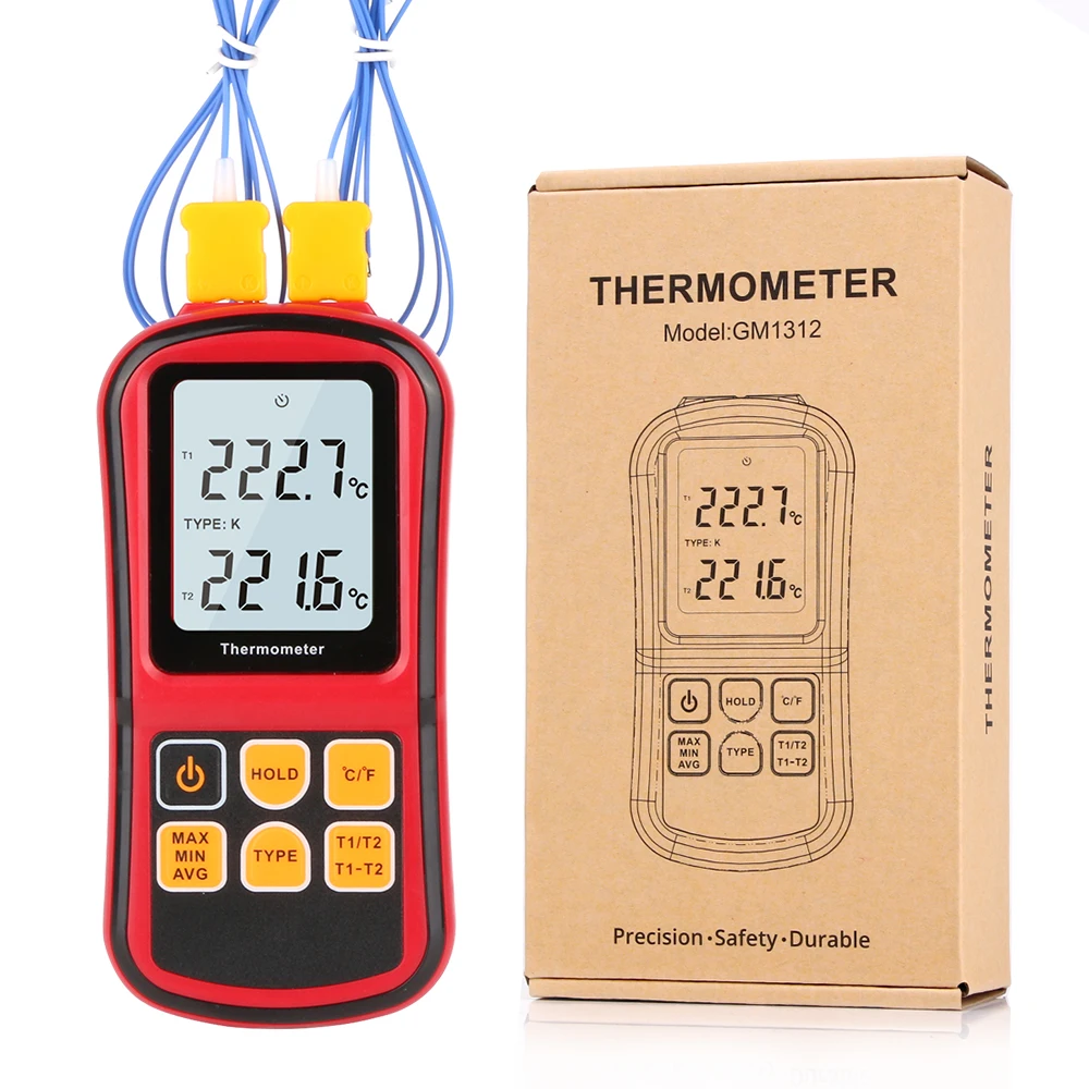 Professional Thermometer 2025 new Digital Measure Tool Thermometer Temperature Meter Tester with LCD Back light GM1312