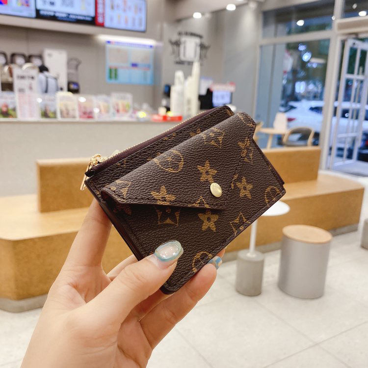 Designer Wallet Womens Mini Zippy Organizer Bag Credit Card Holder Coin Purse Key Pouch Purses Keychain Bags Clutch with Box 69431