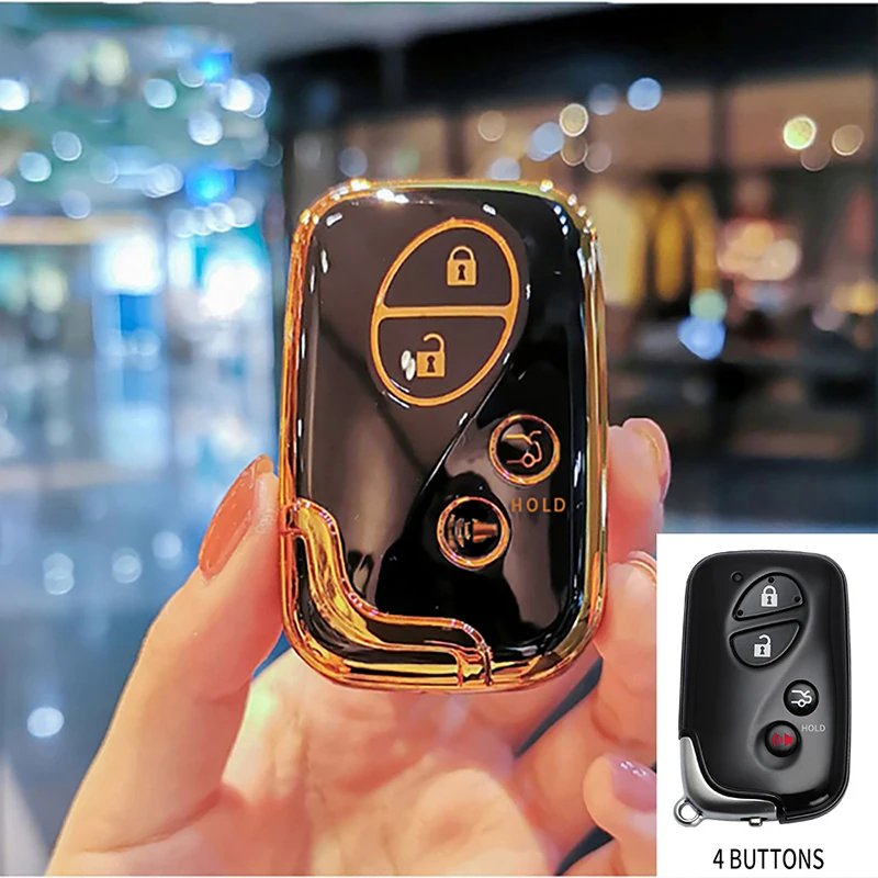 Car Remote New TPU Key Fob Case Cover Fit for Lexus GS460 GS450h GS430 RX450h CT200h HS250h LS460 ES350 IS350 IS250 smile