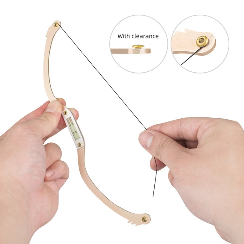 Microblading Permannet 2025 Makeup Bow and Arrow Line Ruler new Black Measuring Brow String Pre Inked Tattoo PMU for Mapping