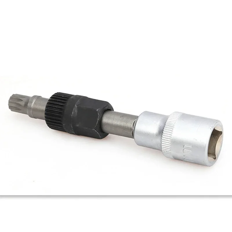 M10 Alternator Pulley Socket Drill 2025 Bit with 33 Teeth Tool Alternator Pulley Center new Bolt Remover Socket Wrench Repair Tool