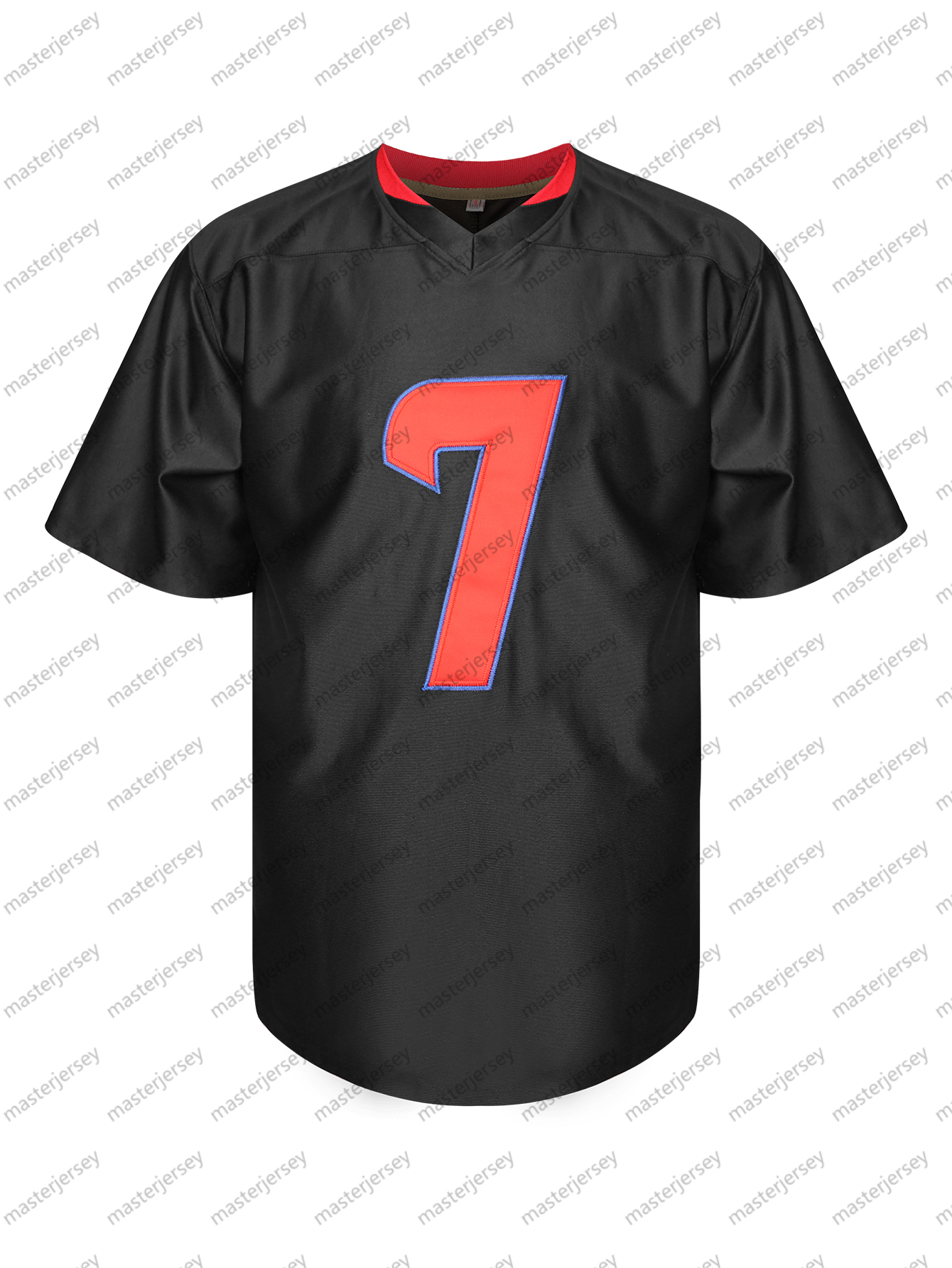 #7 CJ STROUD Comfy V-Neck Football Jerseys Men Mesh Embroidery for Training and Competition Breathable Moisture-Wicking Short Sleeve Top for Active je