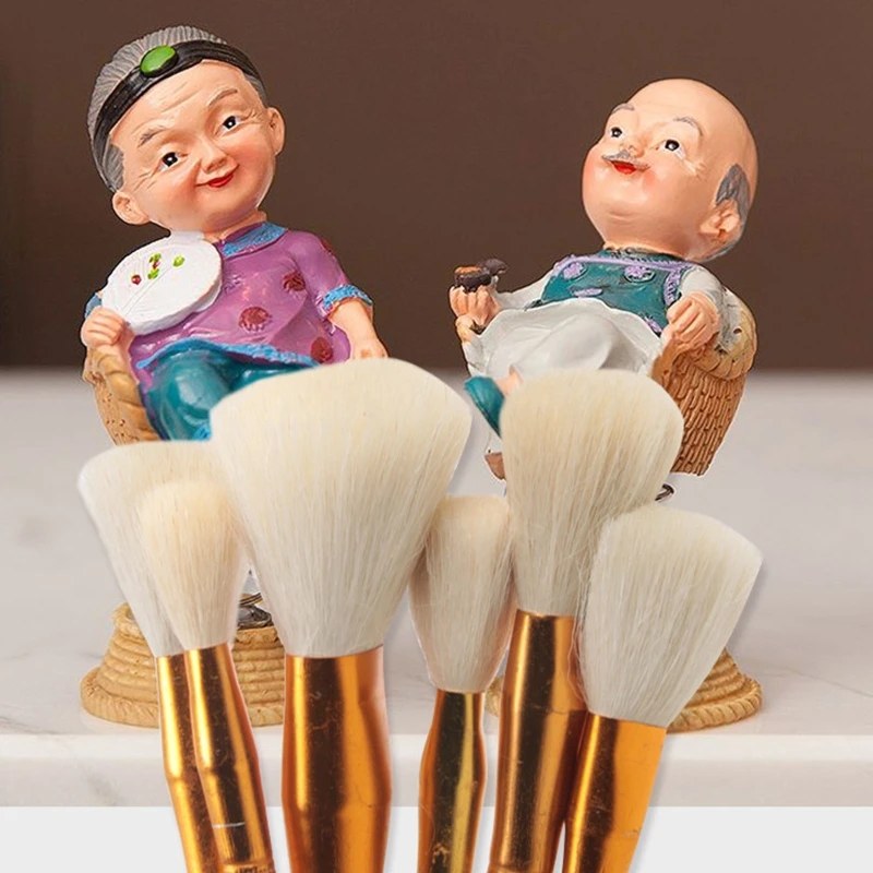 Pottery Art Wool Brush for Ceramic Glaze/Painting Coloring Watercolor Paint Acrylic Craft DIY Painting Pen Art Supplies