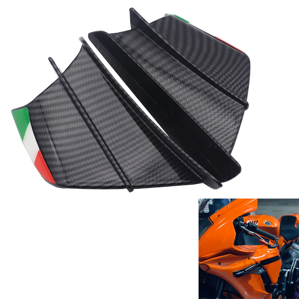 Motorcycle Winglet Aerodynamic Wing Kit Spoiler For Triumph SPEED STREET TWIN 765 Street Triple R RX S Trophy TRIDENT Accessory