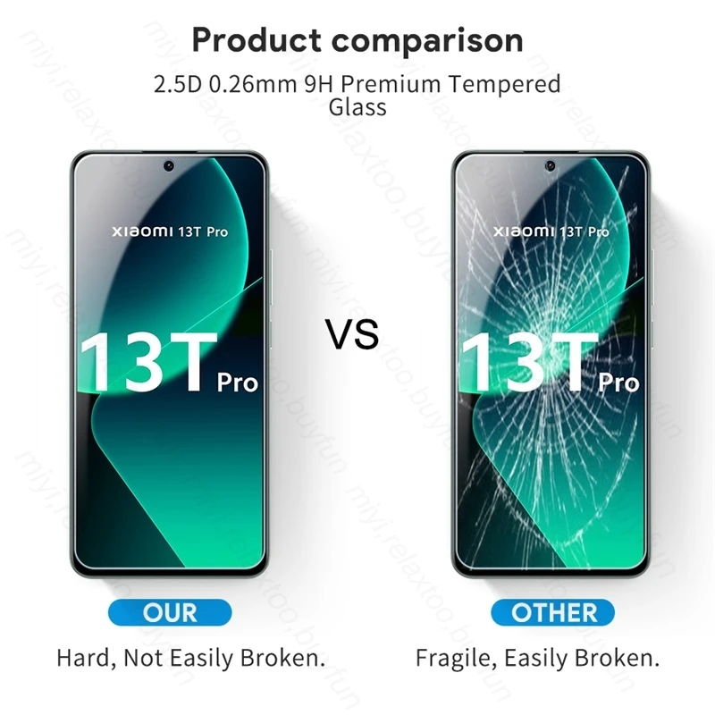 Xiomi 13T Pro Case 8 In 1 Camera Lens Protective Glass For Xiaomi Mi 13T Mi13T 13 T Pro 5G Screen Protector Tempered Glass Cover