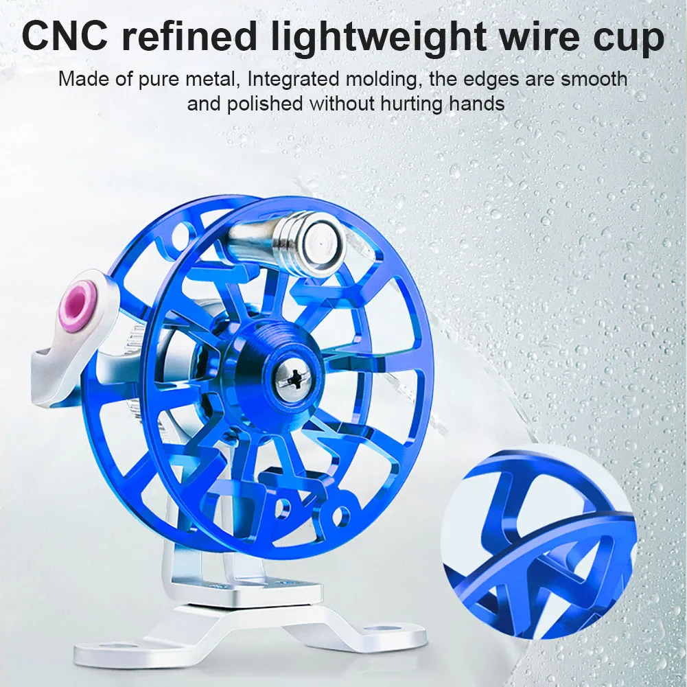 Metal 1PC 53mm/50g All Fishing Reel Upgrade Base Lightweight Mini Fly Wheel Fishing Tackle For Trout Pike Dropship smile